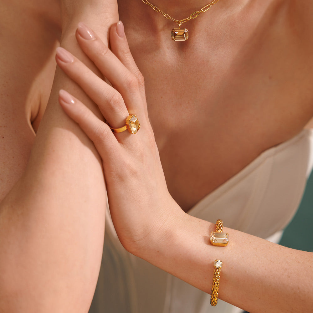 Daria Bracelet - Elegant Golden Shadow Beaded Jewelry for Women | Perfect for Parties, Weddings & Everyday Wear