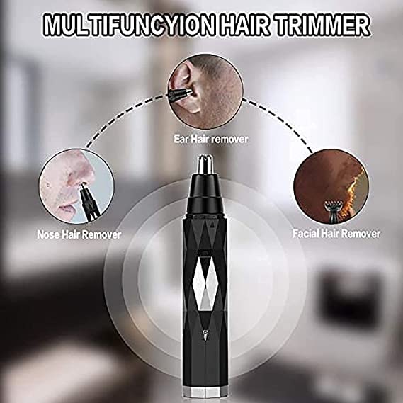 Professional Painless Nose & Ear Hair Trimmer for Men & Women - Waterproof, Easy to Use & Clean, Unisex Grooming Tool - Perfect for Travel, Home & Salon Use