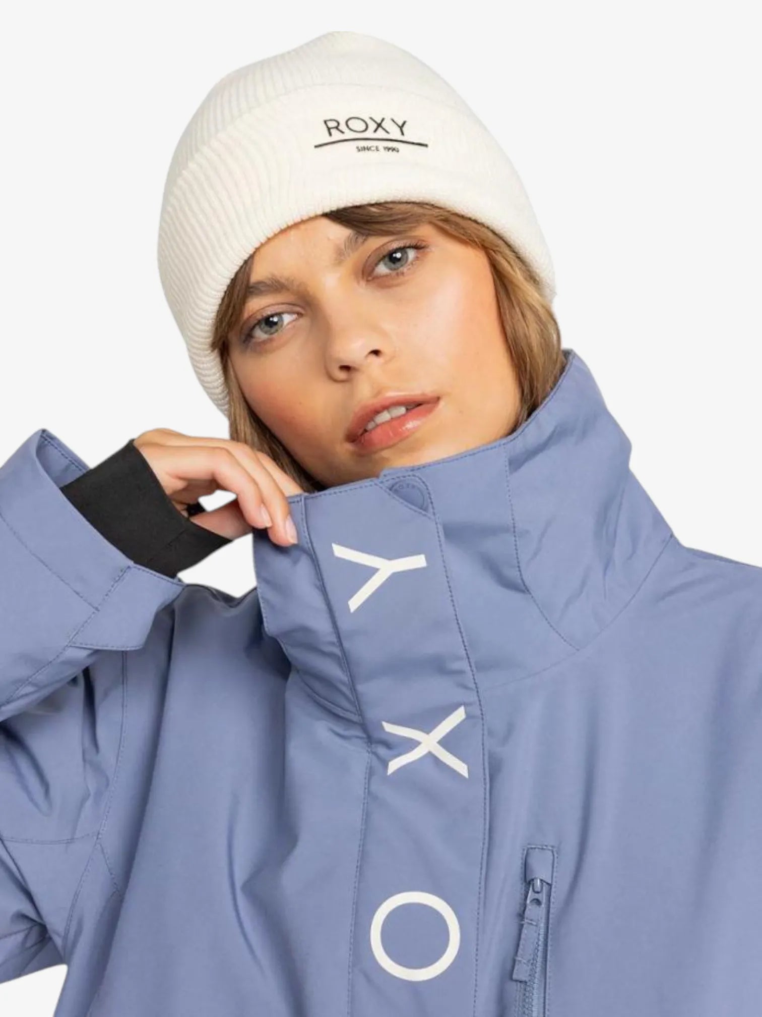 ROXY Jetty Solid NP Celeste Snow Jacket - Women's Waterproof Winter Coat for Skiing & Snowboarding