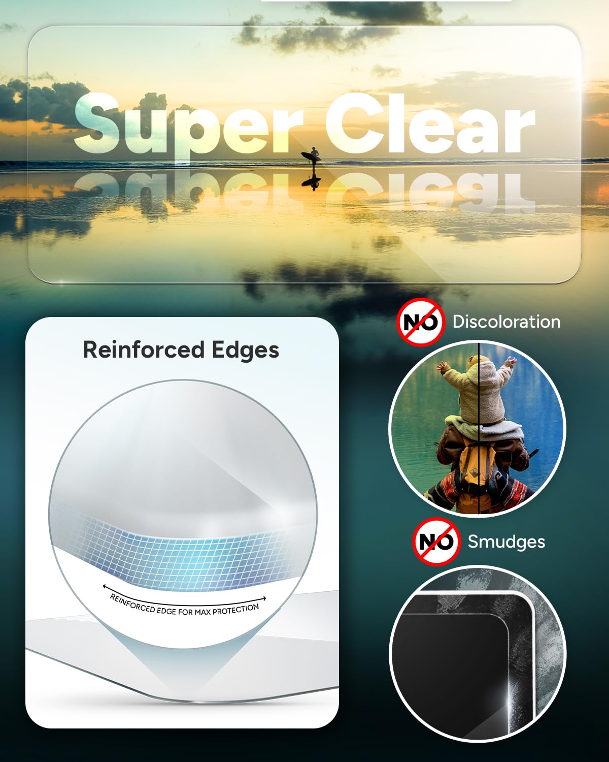 ZAGG InvisibleShield Glass Elite Anti-Glare Screen Protector for iPhone 15 Pro Max - 5X Stronger Tempered Glass with Reinforced Edges, Scratch & Smudge Resistant, Matte Finish - Perfect for Work, Travel & Everyday Protection