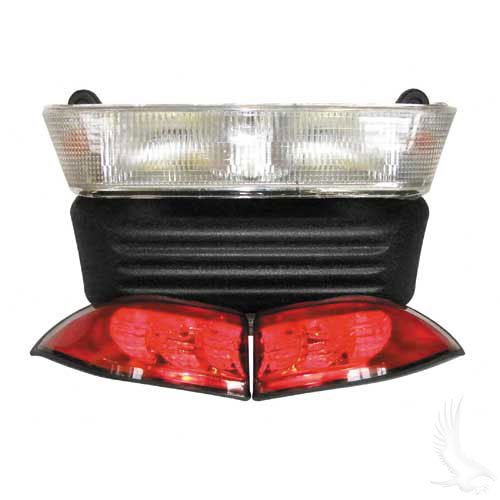 Club Car Precedent Gas Golf Cart Complete Light Bar Bumper Kit - Heavy Duty LED Light Bar with Mounting Brackets for Off-Road, Camping & Night Driving