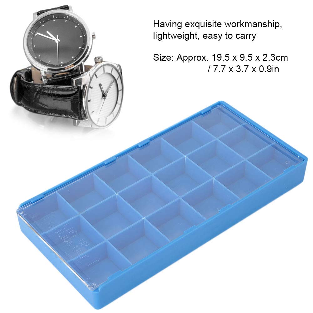 Watch Parts Storage Box - Plastic Organizer for Watchmaker Repair Tools | Workshop & Home Use