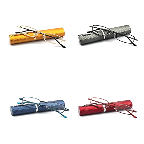Gold, Gunmetal, Blue and Red