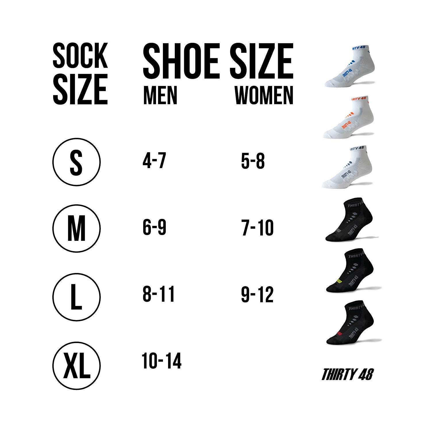Thirty48 Low Cut Cycling Socks for Men & Women - Breathable Unisex Sports Socks for Running, Gym & Outdoor Activities | Comfortable Athletic Socks for Biking, Hiking & Workouts