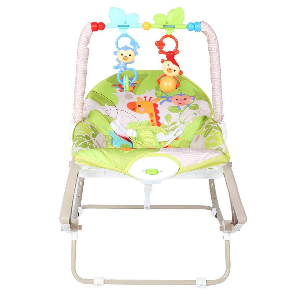 Detachable Soft Baby Rocking Chair Cradle with 2 Toys - Portable Infant Seat for Newborns & Toddlers - Perfect for Nursery, Bedroom & Travel Use