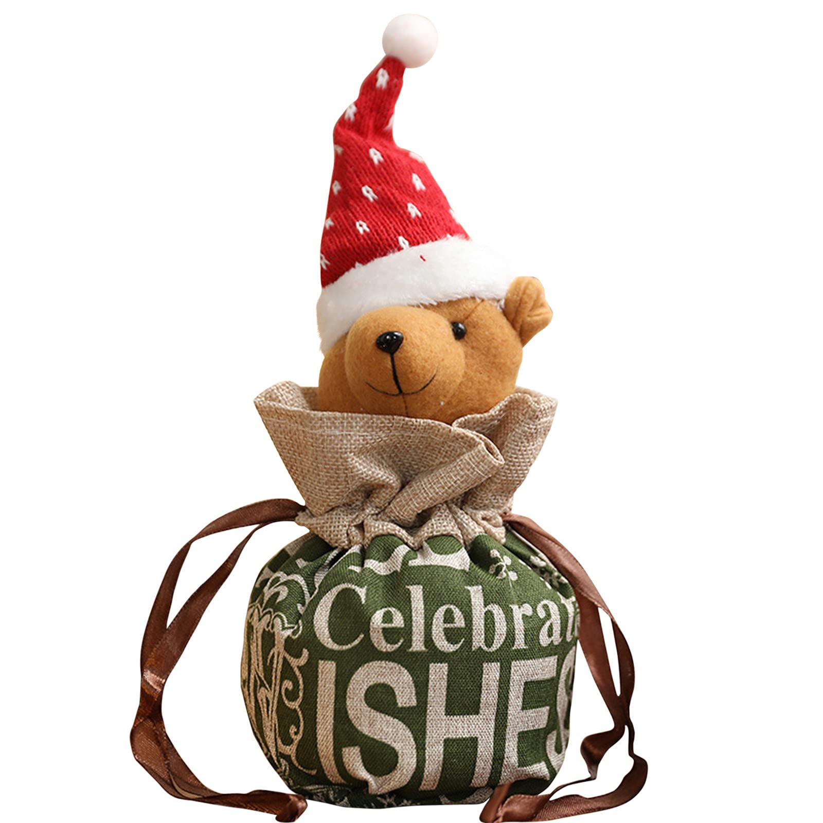 Christmas Gift Bags - Creative Santa Snowman Printed Handbags for Candy, Party Favors & Holiday Decorations | Perfect for Christmas Eve, Stocking Stuffers & Festive Celebrations