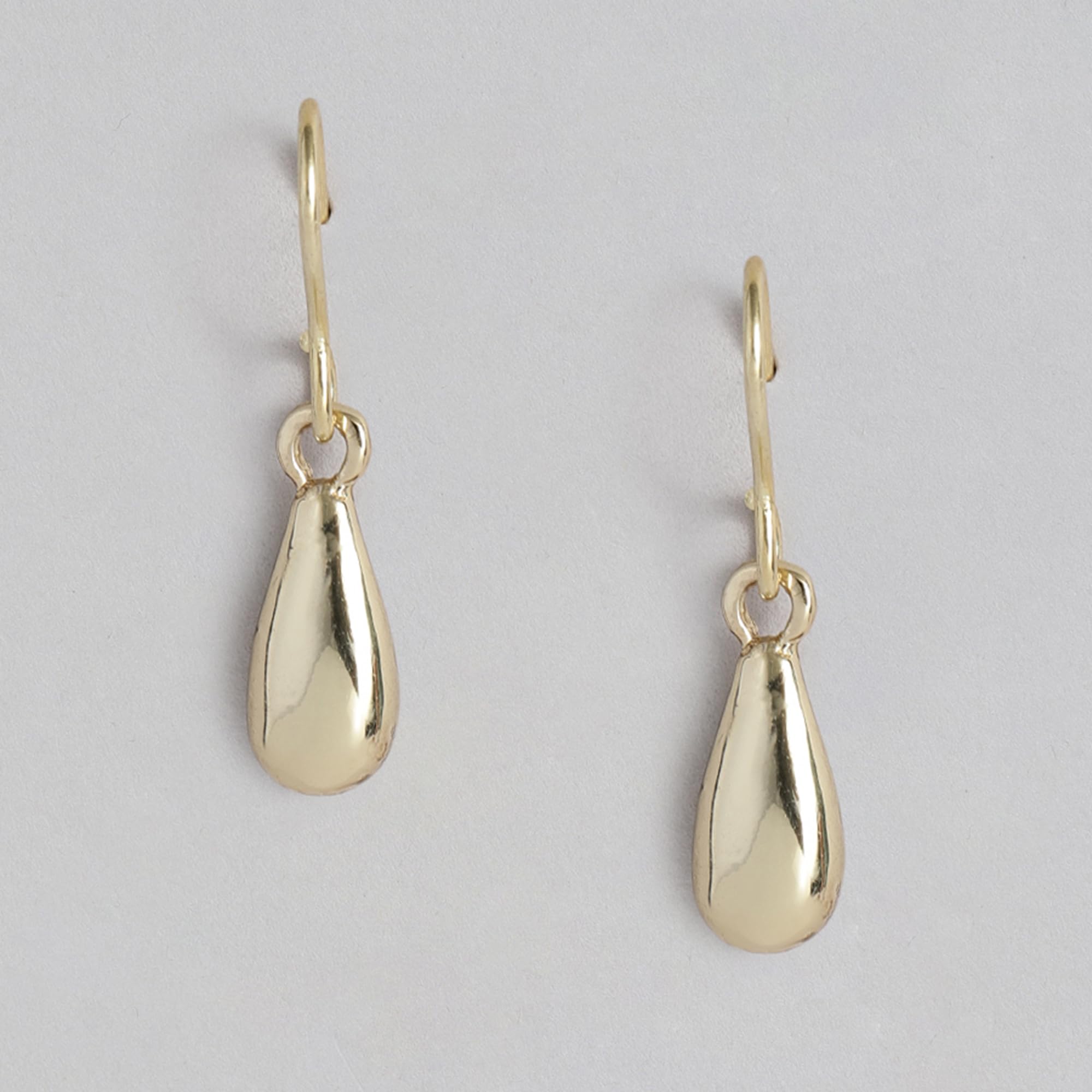 Trendy Gold Plated Fish Hook Earrings for Women - Elegant Designer Jewelry Gift for Girls & Ladies | Perfect for Parties, Weddings & Everyday Wear