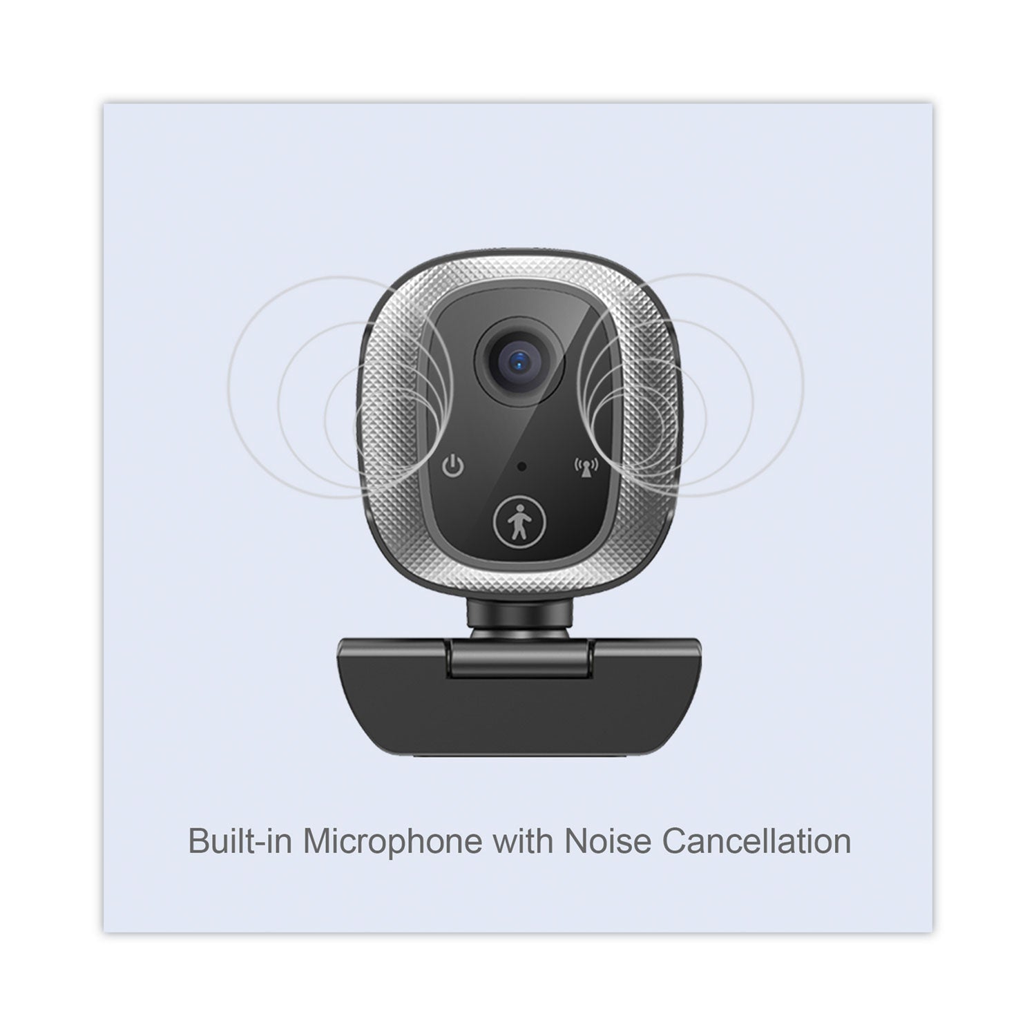Adesso CyberTrack M1 HD Webcam with AI Motion & Facial Tracking - 1080p Full HD USB Camera (2.1MP, Black/Silver) for Video Conferencing, Online Classes & Live Streaming