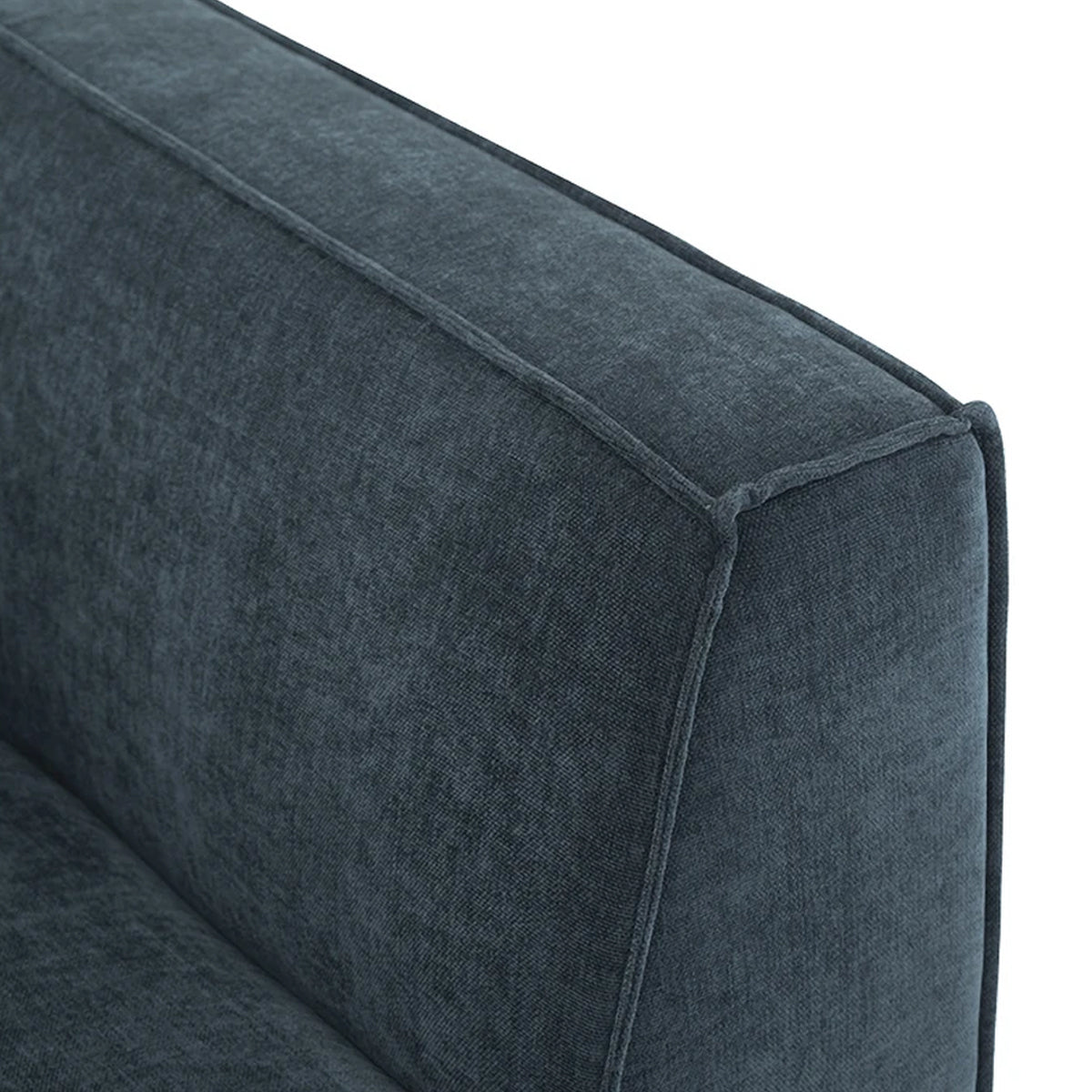 Modern Dane Fabric 1-Seater Left Corner Modular Sofa - Compact Sectional Couch for Small Living Rooms & Apartments