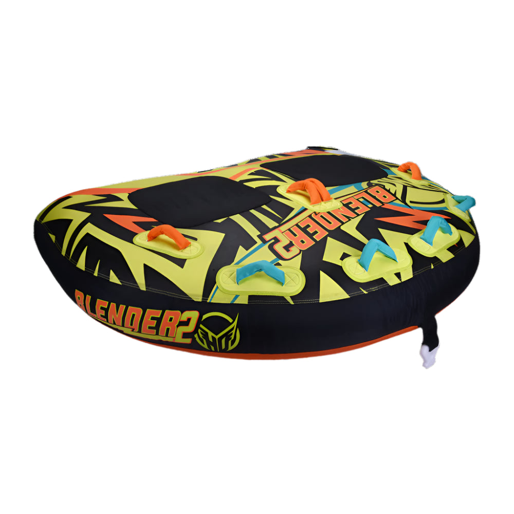 HO Sports Blender 2 Tube 2025 - Premium Inflatable Towable Tube for Water Sports, Lake & Beach Fun (2-Person Capacity) - Perfect for Summer Boating, Family Outings & Thrilling Rides