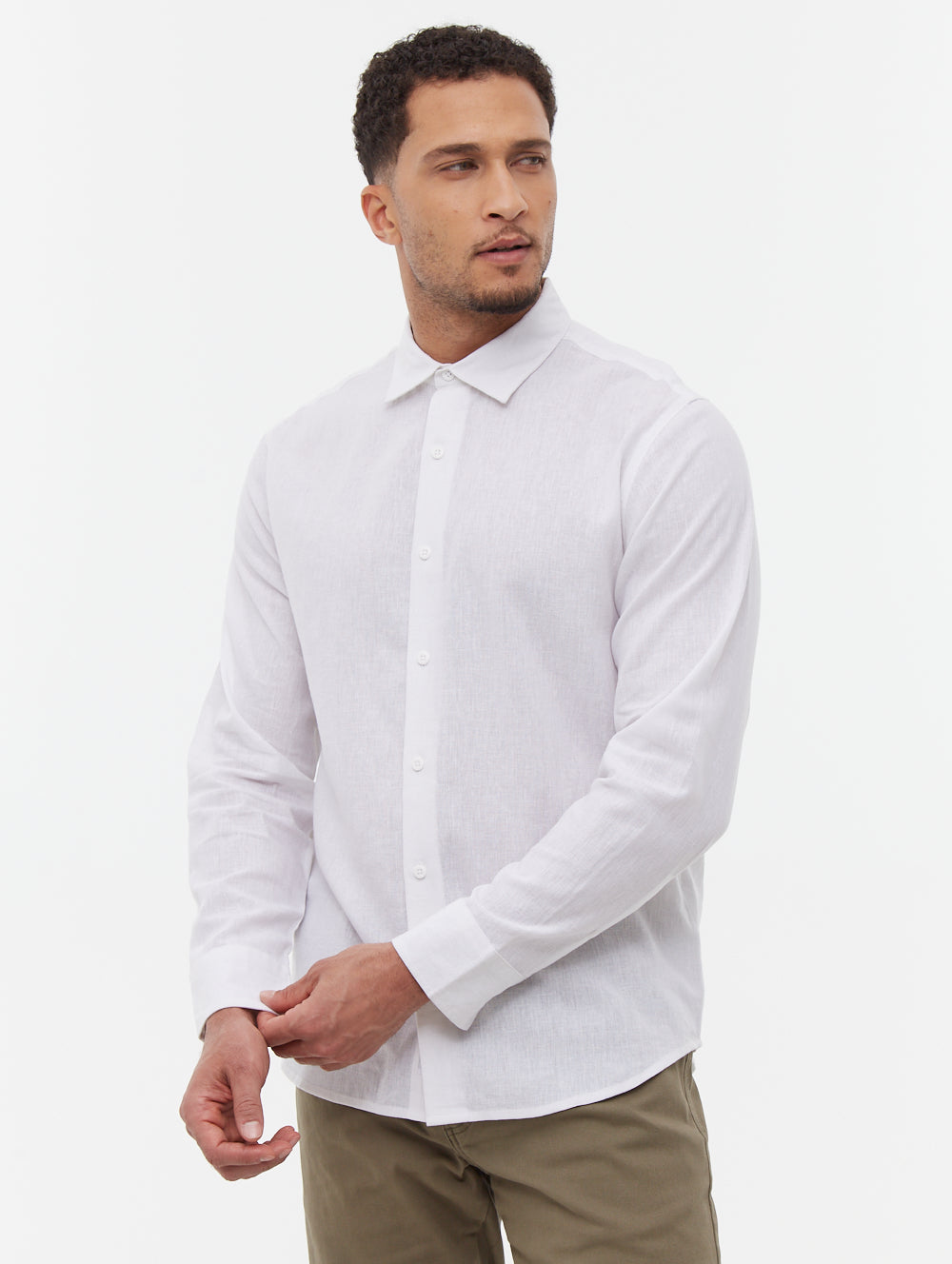 Ricksen Men's Long Sleeve Casual Shirt - Comfortable Button Down Dress Shirt for Office, Business & Everyday Wear