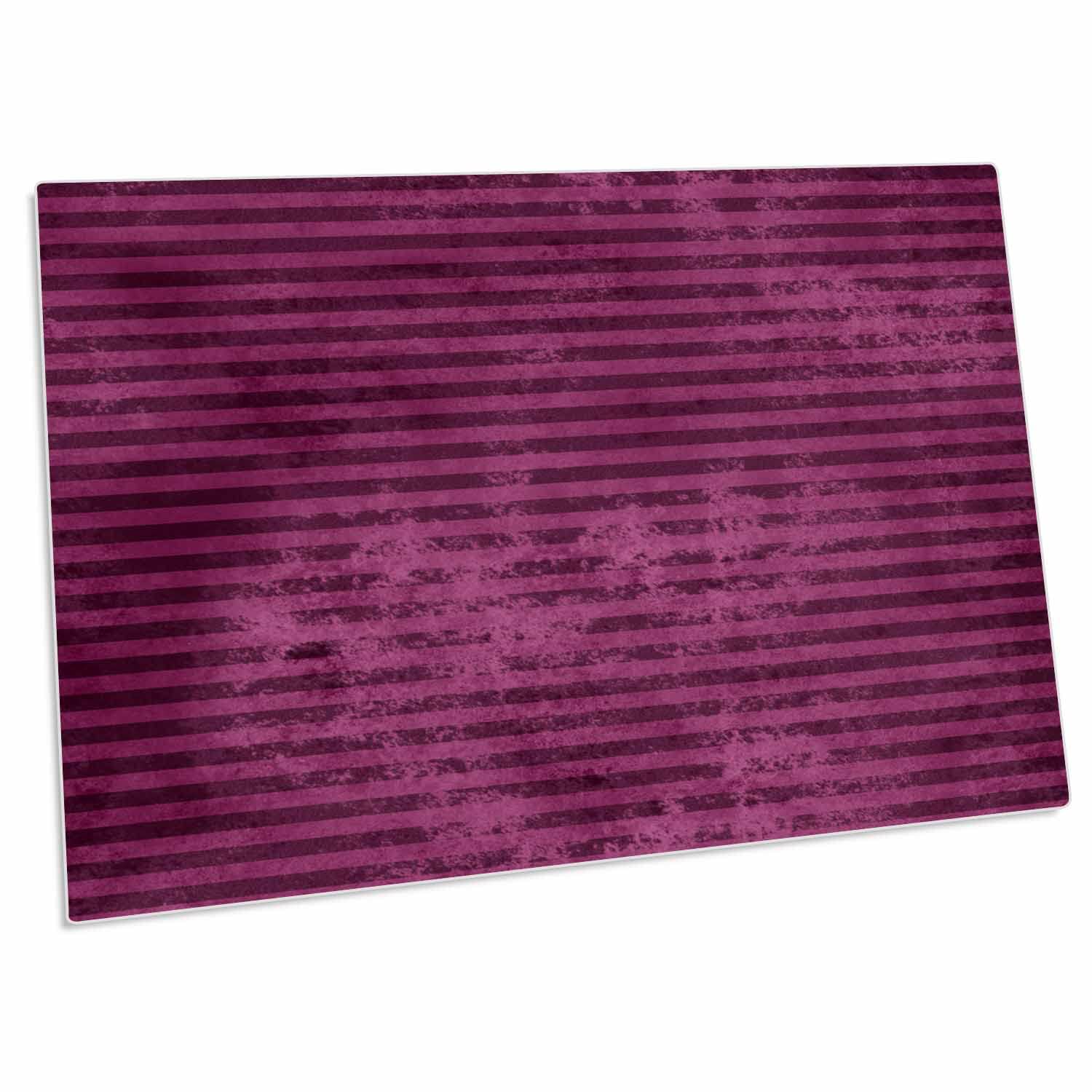 3D Rose Pink Grunge Stripes Pattern Non-Slip Desk Pad & Place Mats Set (dpd-341320-1) - Waterproof Office Desk Mat, Dining Table Placemat for Home & Office Decor