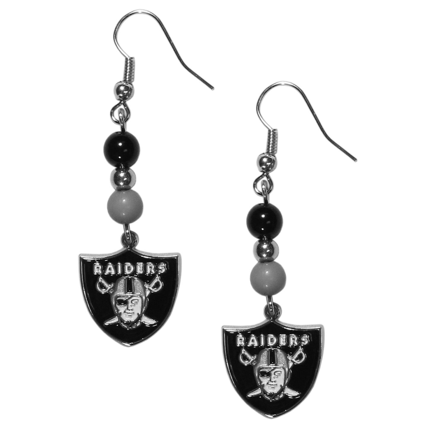 NFL Team Bead Dangle Earrings for Women - Football Fan Jewelry for Game Day, Tailgating & Sports Events