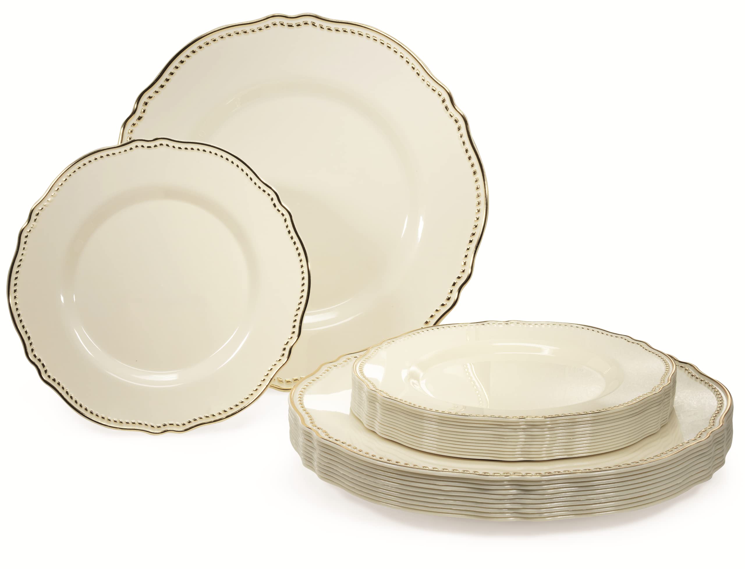 240-Pack Heavyweight Disposable Plates Set (10.25
