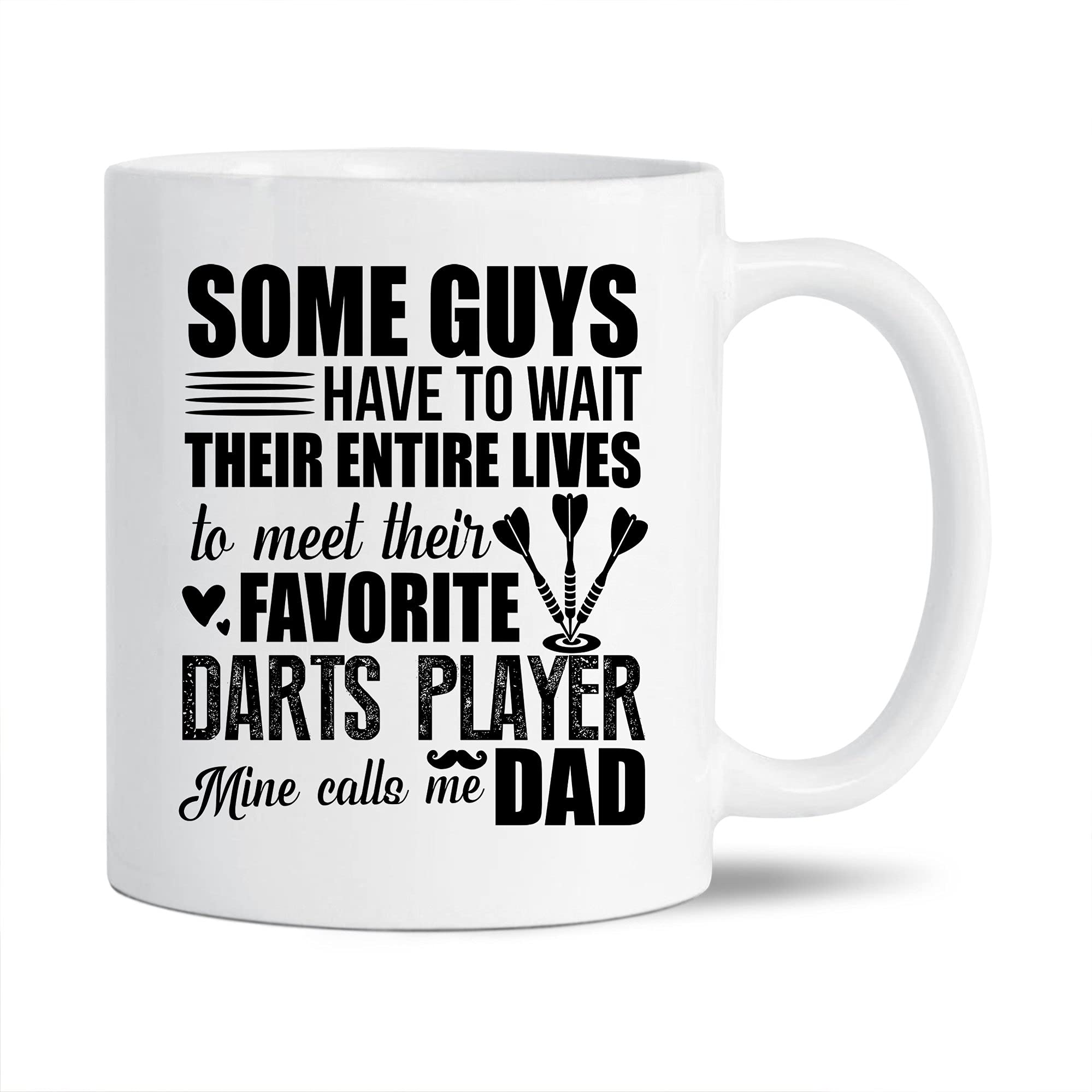 Funny Darts Coffee Mug 11 Oz - Ceramic Travel Mug with Favorite Darts Player Design, Perfect Gift for Darts Lovers & Friends | Great for Office, Home, or Darts Tournament Souvenirs