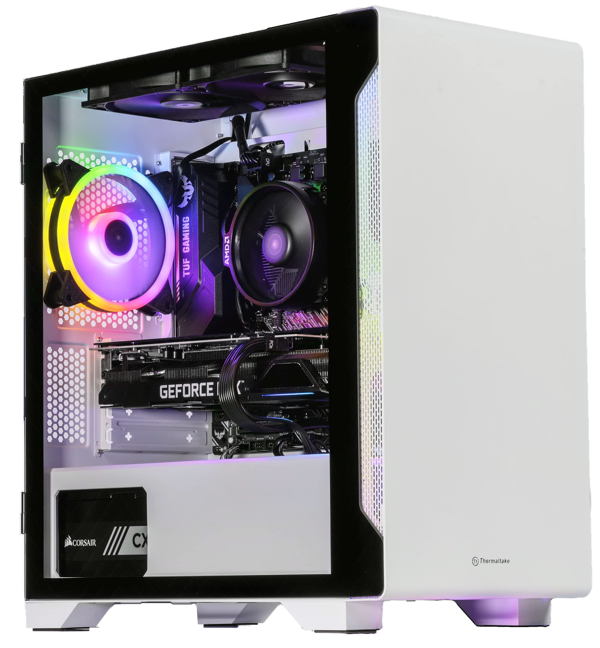 Velztorm Nix Custom Gaming PC - AMD Ryzen 5 5600X, 32GB RAM, 1TB SSD + 3TB HDD, GTX 1660 Super, Windows 10 Pro - High Performance Desktop Computer for Gaming, Streaming & Content Creation