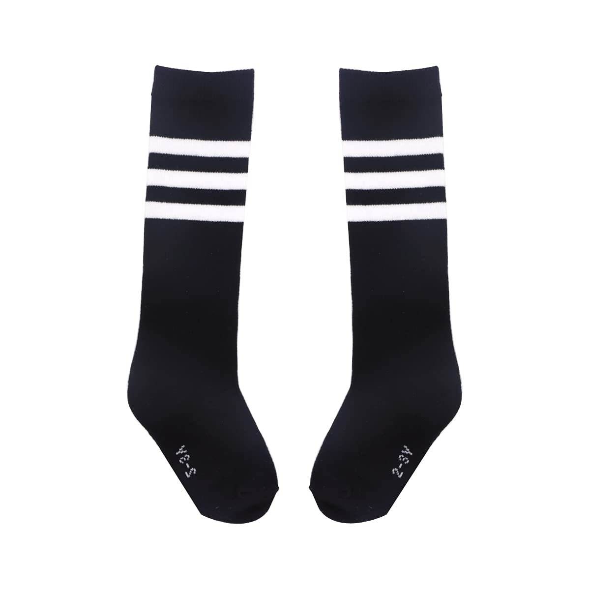 **FZBNSRKO 1 Pair Kids' Cotton Knee-High Soccer Socks for Toddlers (2-3 Years) - Soft & Breathable Team Socks for Boys & Girls - Perfect for Sports, School & Play**