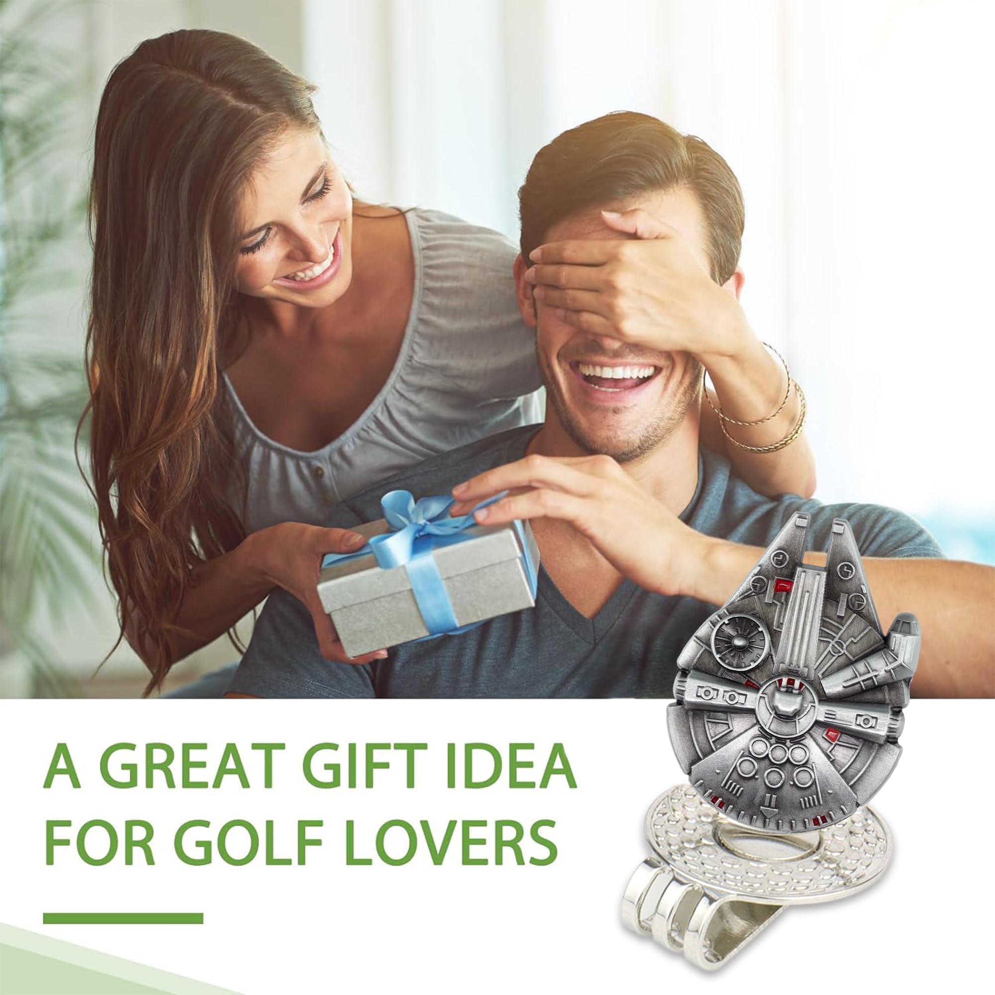 Premium Magnetic Golf Ball Marker & Hat Clip - Funny Golf Accessories & Gifts for Golf Lovers - Perfect for Course Play, Practice & Golf Decor