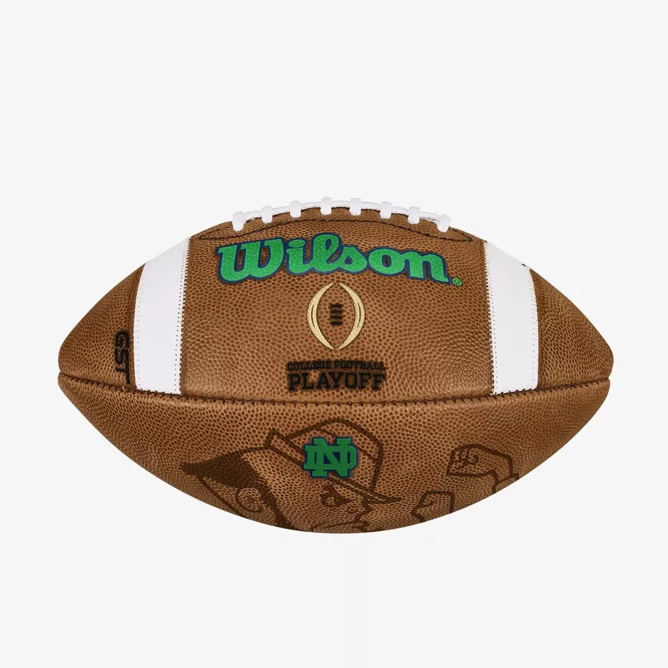 Authentic Wilson Notre Dame Game Model College Football - Official GST Playoff Football for Collectors & Fans | Perfect for Game Day, Tailgating & Memorabilia Displays
