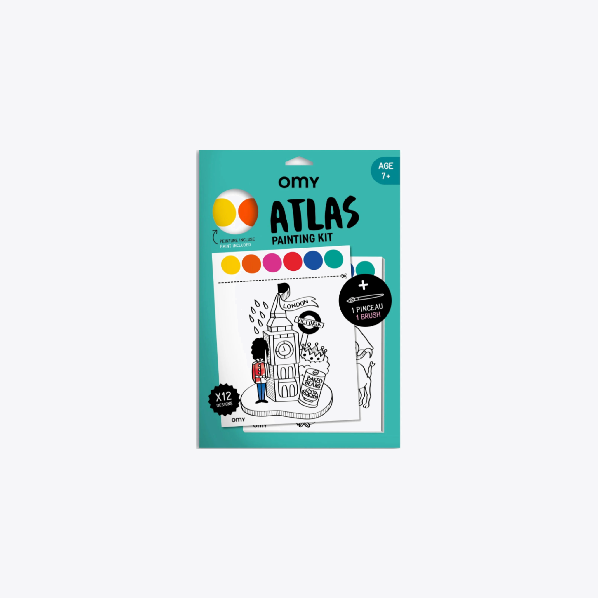 Omy Atlas Paint Kit - Premium Watercolor Set for Artists & Hobbyists - Perfect for Painting, Sketching & DIY Art Projects