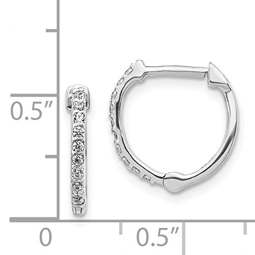 14K Rose Gold Diamond Hinged Hoop Earrings for Women - Luxury Dangle Hoops for Parties, Weddings & Everyday Wear