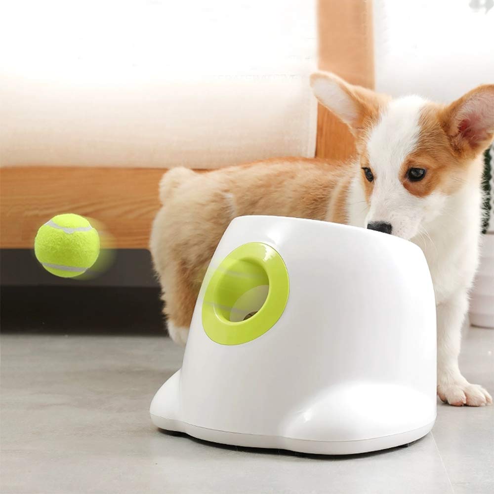**Automatic Dog Ball Launcher – AFP Tennis Ball Machine for Dogs with 3 Balls – Perfect for Backyard Play, Training & Exercise**
