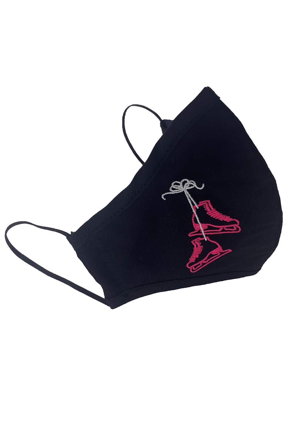 Christmas Face Mask for Kids - Holiday Ice Skates Design - Made in USA - Perfect for Winter Activities