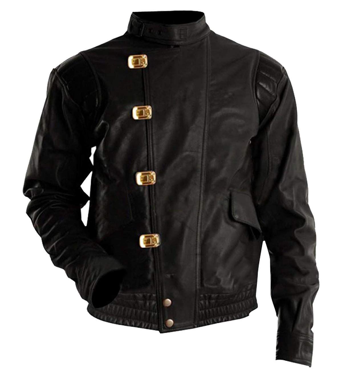 Kaneda Jacket - Shotaro Kaneda Capsule Logo Pill Manga Bomber Biker Faux Leather Jacket Red/Black | Anime Cosplay, Comic Con Costume, Akira Fan Merchandise