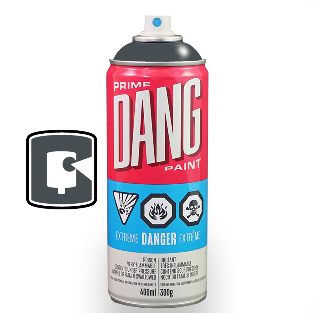 DANG Prime Spray Paint - 400ml Charcoal Grey | High-Performance Aerosol Paint for DIY, Home Improvement & Automotive Projects