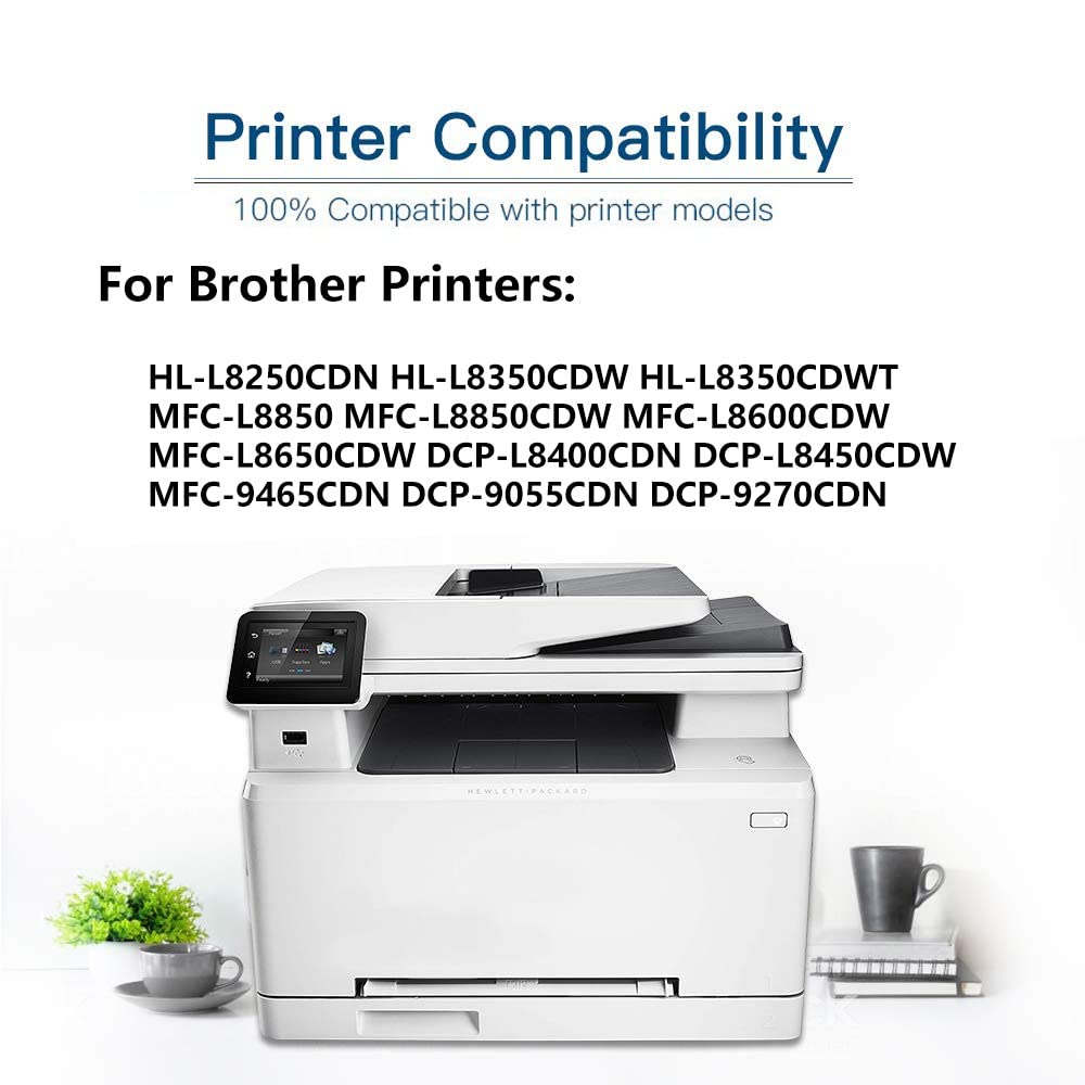 8-Pack (2BK+2C+2Y+2M) High-Capacity Compatible HL-L8250CDN Laser Printer Toner Cartridge Replacement for Brother TN336/TN-336 Series (BK/C/Y/M) - Perfect for Office Printing & High-Volume Document Needs