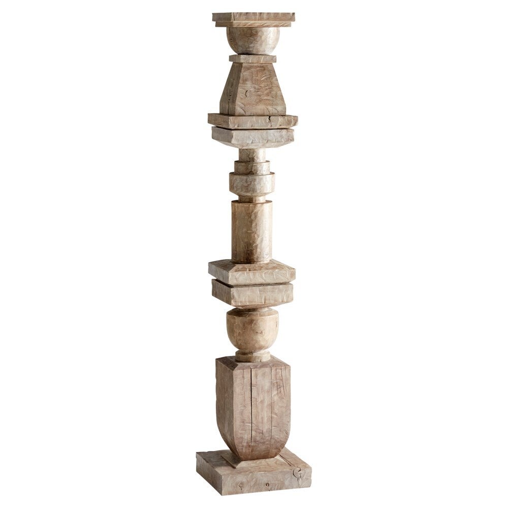 Cyan Design 11290 Weathered Grey Large Control Sculpture - Modern Home Decor, Office Art Piece, Garden Statue for Indoor & Outdoor Use