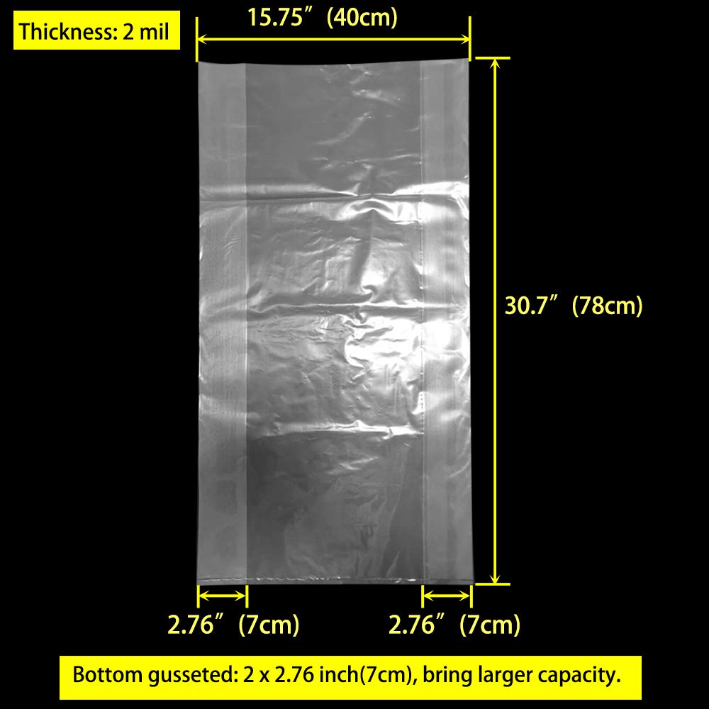 25 Pack 5 Gallon Bucket Liner Bags - Heavy Duty 2 Mil Leak Proof Food Storage Bags for Marinating, Brining, Pickling & Bulk Food Storage - Perfect for Restaurants, Catering & Home Kitchen Use