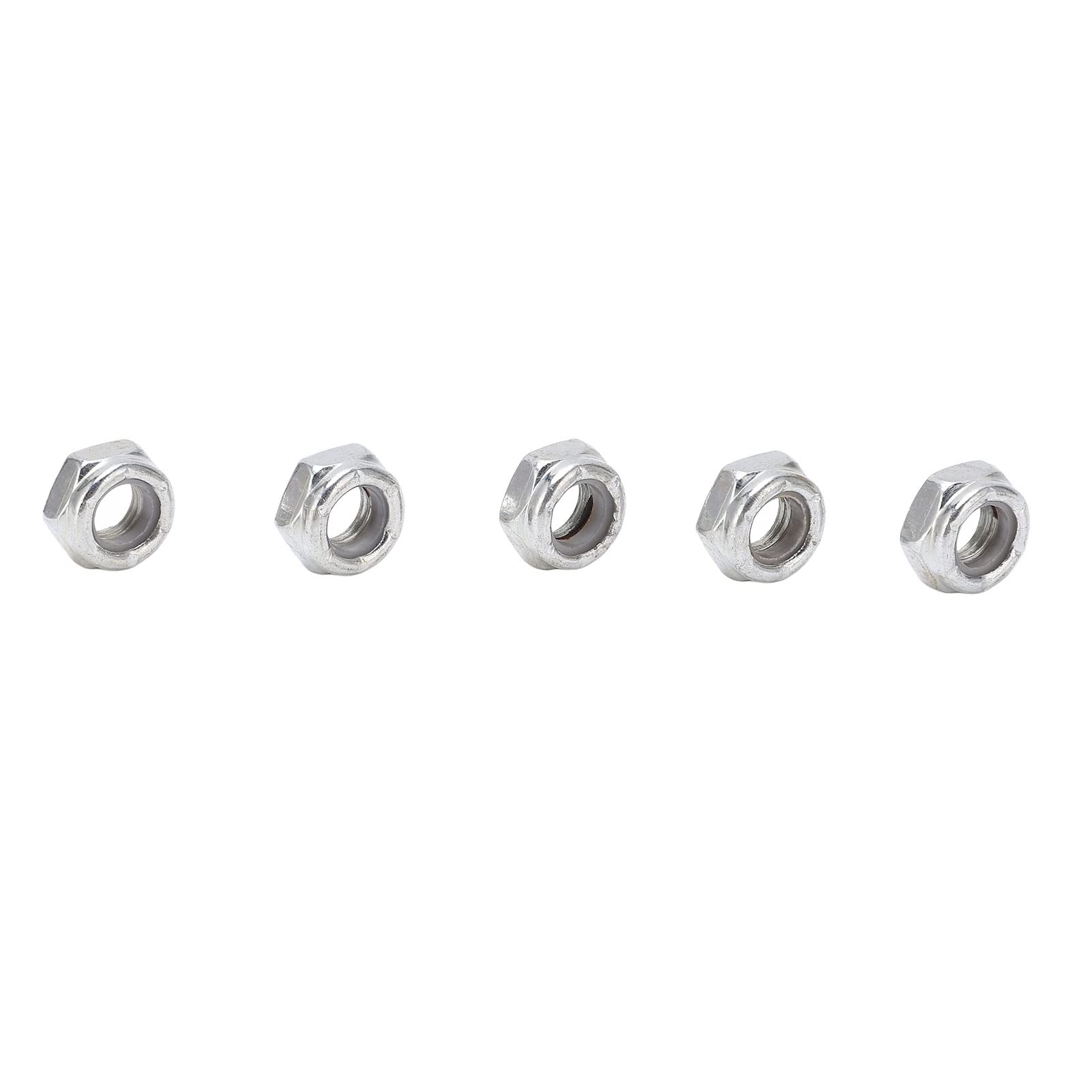 40pcs Carbon Steel Skateboard Axle Nuts & Truck Hardware Kit - Durable Silver Skateboard Parts for Skateboards, Outdoor Scooters & Longboards | Perfect for Street Skating, Park Riding & DIY Board Maintenance