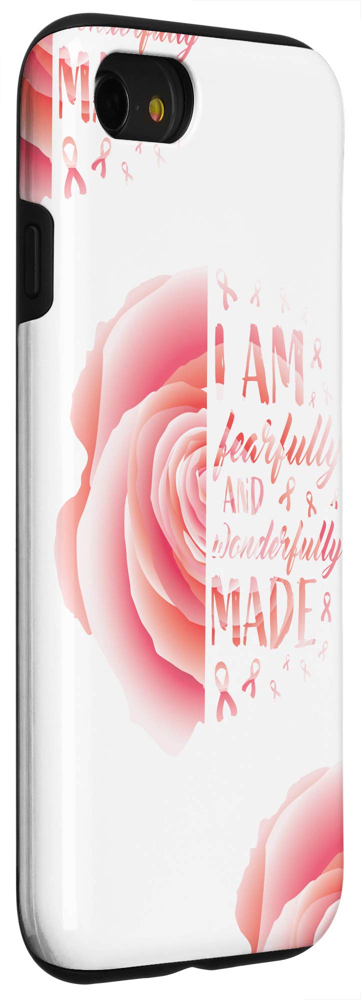 **Pink Ribbon iPhone SE (2020) / 7 / 8 Christian Themed Breast Cancer Awareness Phone Case - Support Survivors, Perfect for Charity Events & Daily Use**