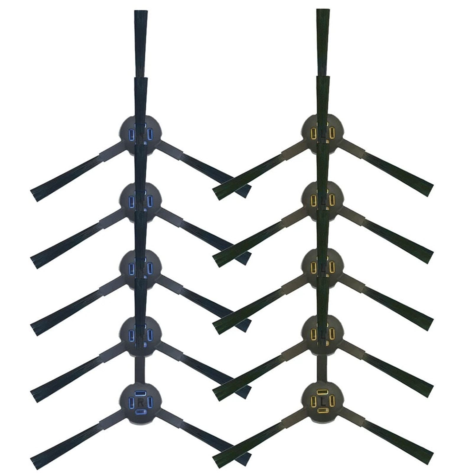 10pcs ILIFE V8S Robot Vacuum Replacement Side Brushes - Compatible with ILIFE V8S Vacuum Cleaner, Durable Corner Brush Sweeper Accessories for Hard Floors & Carpets - Perfect for Pet Hair & Dust Cleaning