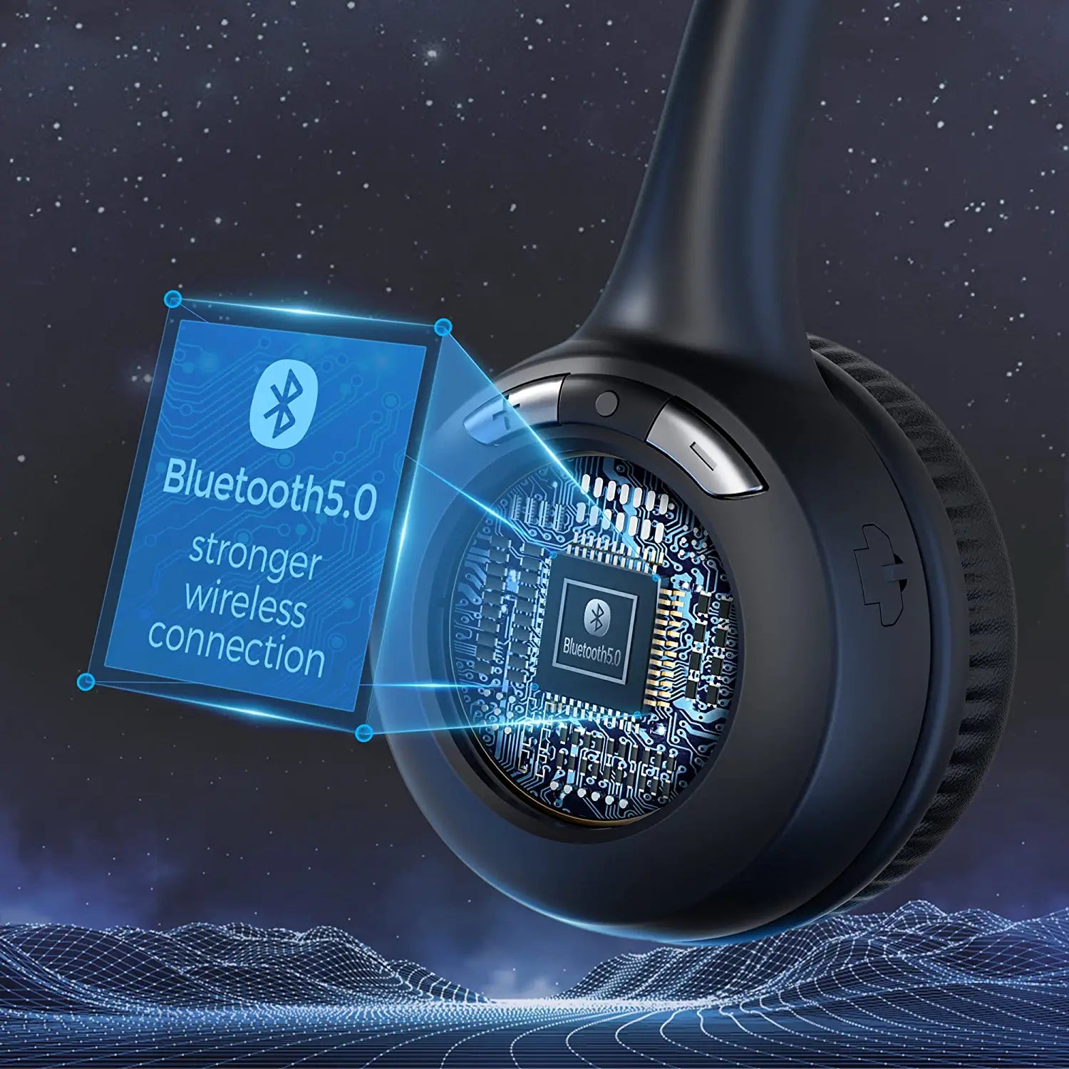 FrapCekre Bluetooth Headset with Microphone - Lightweight 1.76oz Trucker Headset with 330° Rotating Mic for Hands-Free Calls, Music & Gaming - Perfect for Truck Drivers, Office Work & Online Meetings