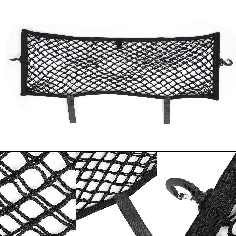 Aramox Car Trunk Organizer - Elastic Cargo Net with Double Layer Design for Secure Luggage Storage - Perfect for SUVs, Sedans, and Road Trips