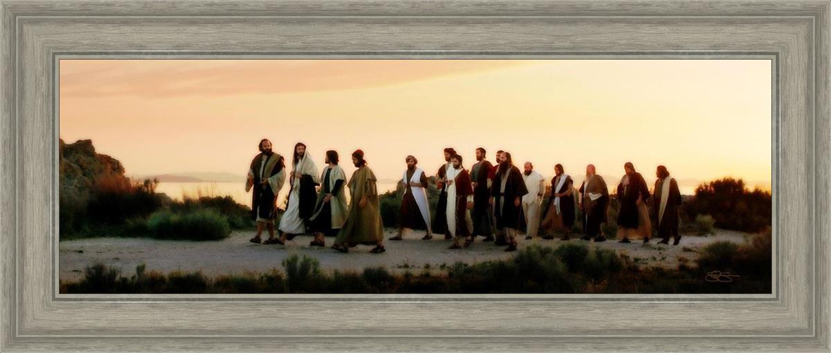 Follow Him - Christian Bible Verse Wall Art for Home & Church Decor - Perfect for Living Room, Bedroom, and Sunday School Inspirational Decorations