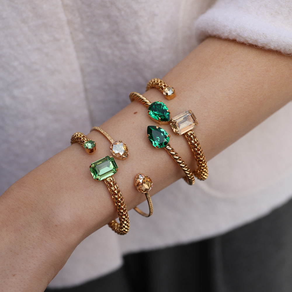 Mini Drop Bracelet - Majestic Green Gemstone Dainty Jewelry for Women | Perfect for Everyday Wear, Gift Giving & Special Occasions