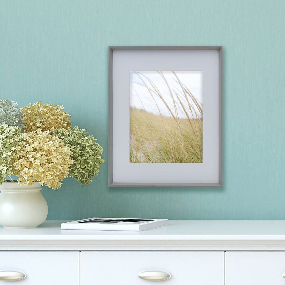 16x20 Gray Gallery Picture Frame with 11x14 Mat - Perfect for Wall Art, Photos, and Home Decor