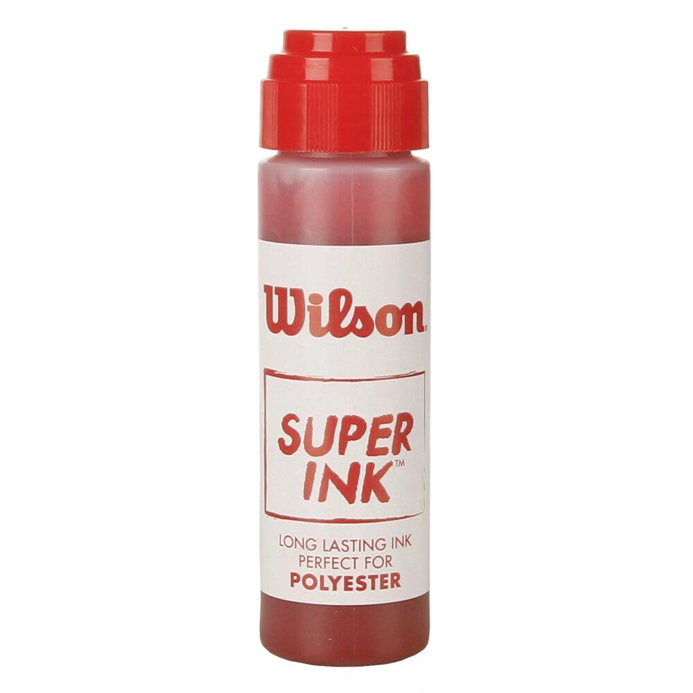 WILSON Stencil Ink - Red - 1 Bottle (4oz) | Permanent Fabric Marking Ink for DIY Crafts, Screen Printing & Clothing Labels | Ideal for T-Shirts, Tote Bags & Home Decor Projects