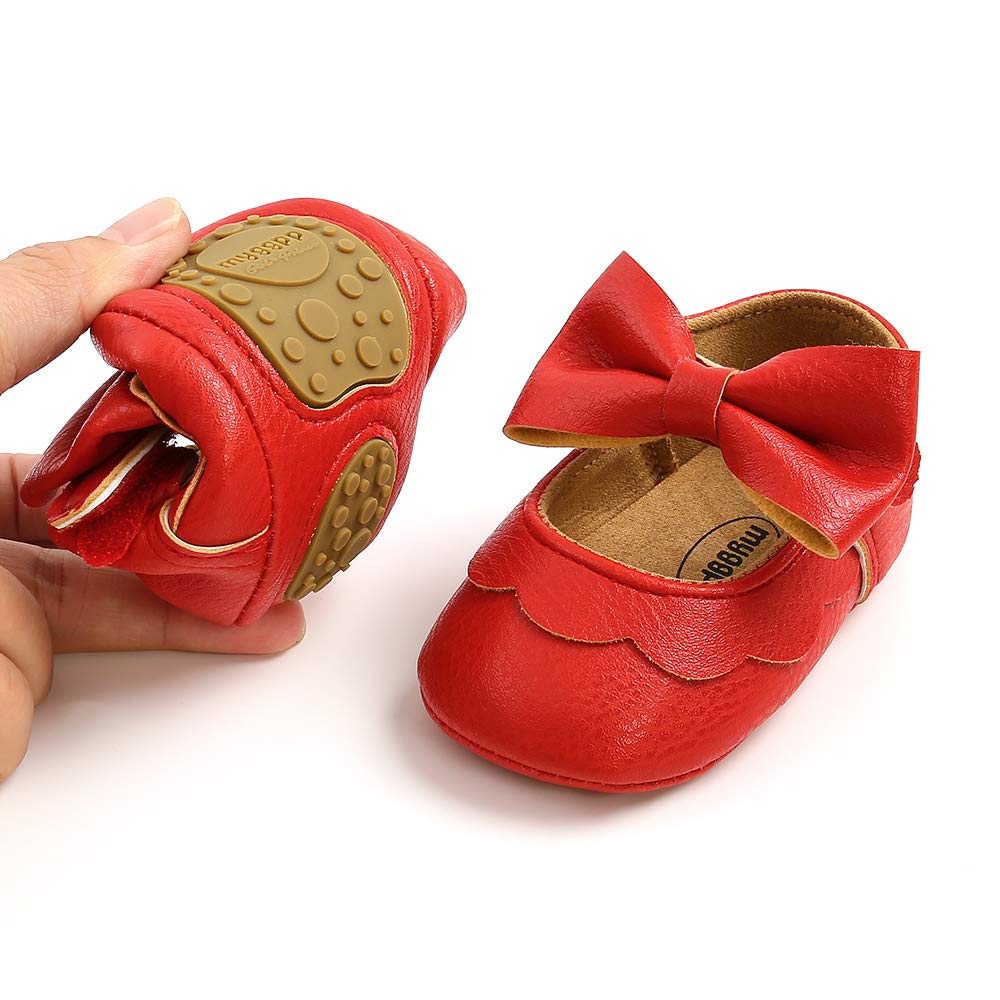 Baby Girl Soft Sole Mary Jane Shoes for Infant Toddler - First Walkers, Prewalkers & Crib Shoes - Princess Style for Wedding Dresses & Special Occasions - Perfect for First Steps, Parties & Photo Shoots