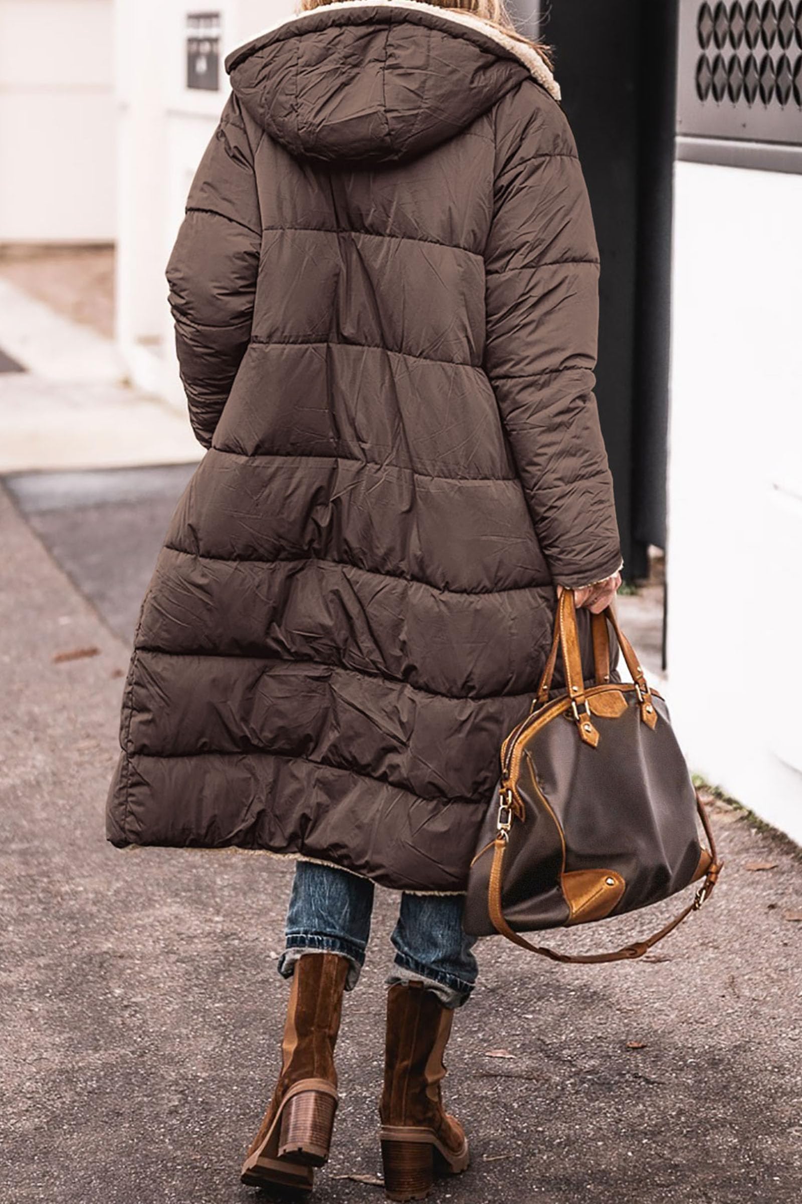 PRETTYGARDEN Women's Oversized Shearling Fleece Long Winter Coat Jacket - 2025 Fashion Trend, Warm & Stylish Outerwear for Cold Weather, Daily Commute & Holiday Outings