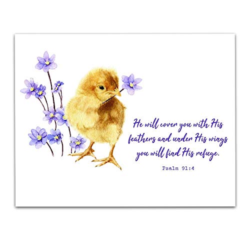 Psalm 91:4 - Yellow Chick