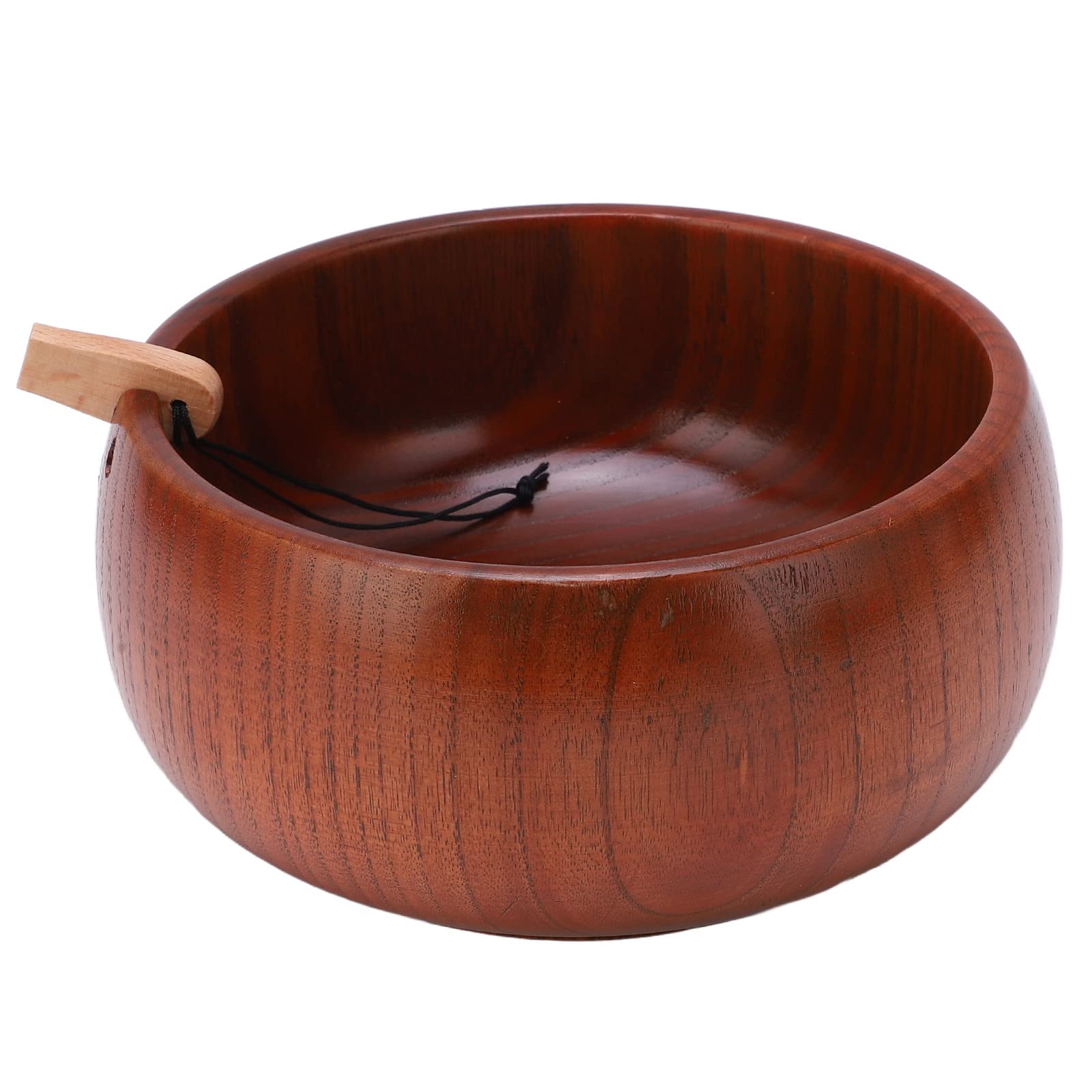 Sazao Wooden Yarn Bowl - Portable & Lightweight Yarn Holder for Knitting, Crocheting & DIY Crafts - Perfect for Home, Travel & Handmade Projects