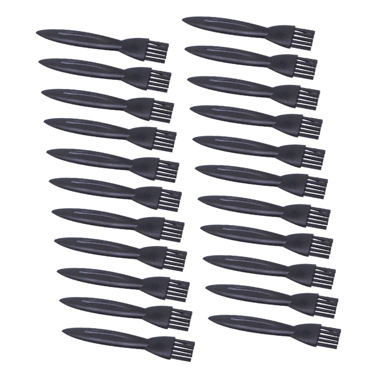 100pcs Electric Razor Cleaning Brush - Black ABS Handheld Shaver Brush for Electric Shavers & Trimmers - Perfect for Grooming, Beard Trimming & Personal Care Accessories