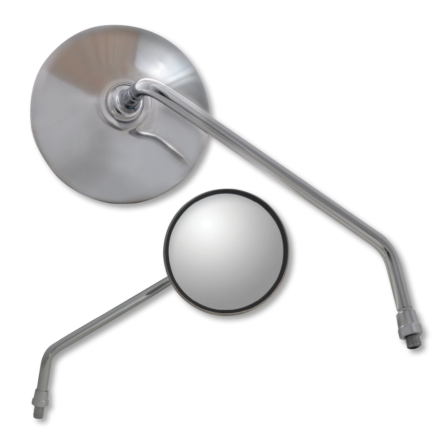 961010 Stainless Steel Left Hand Round Mirror - Durable & Rustproof for Bathroom, Bedroom, or Vanity Decor - Perfect for Home, Salon, or Office Use