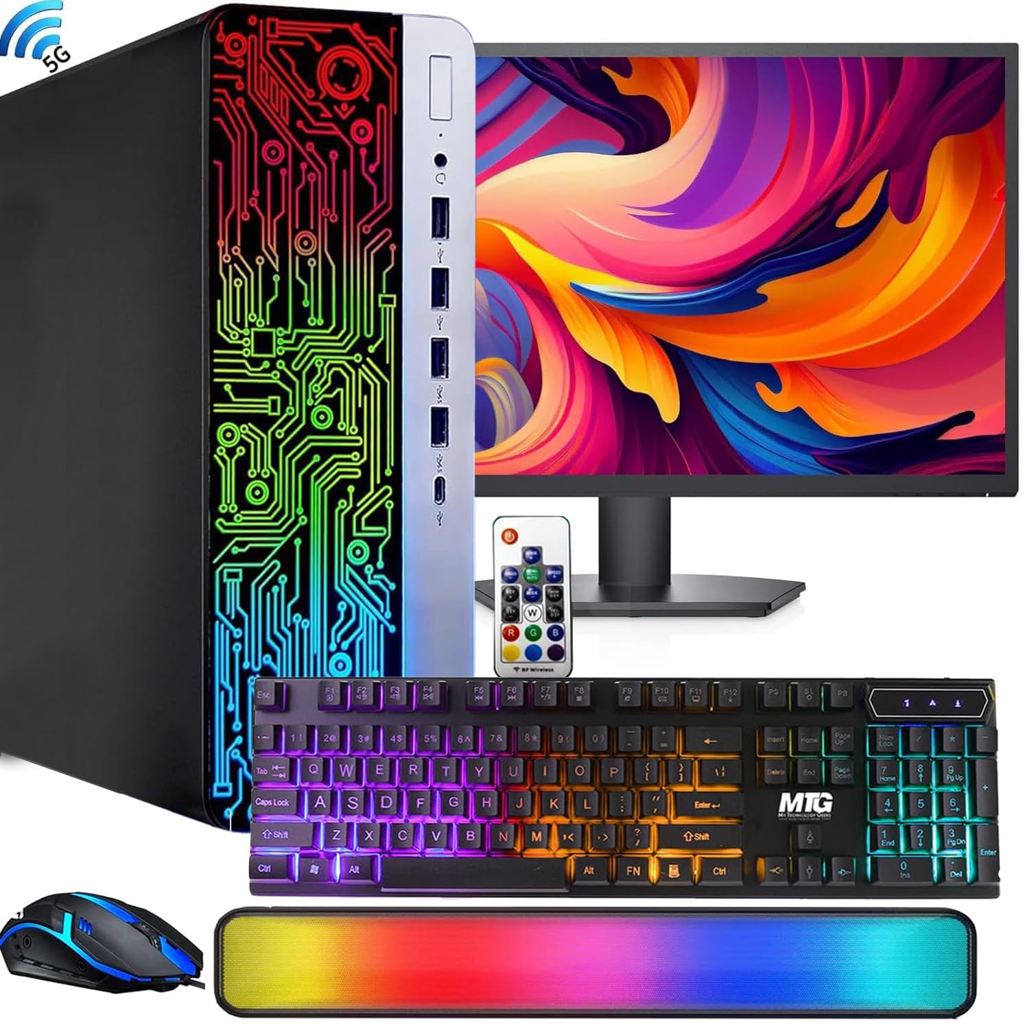 Renewed HP ProDesk 600 G3 Desktop PC - Intel Core i5-6th Gen Quad-Core, 16GB DDR4 RAM, 1TB SSD, 22