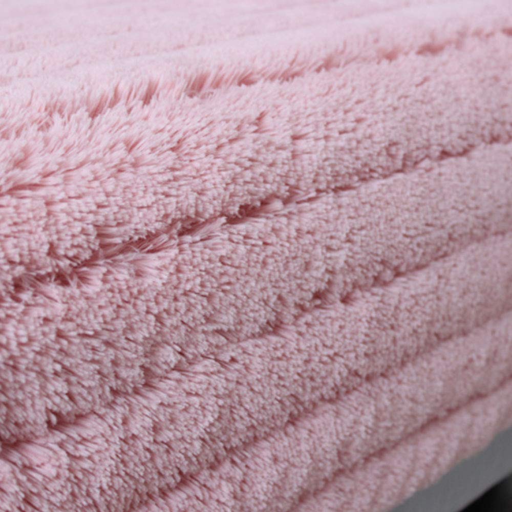 Luxury Faux Fur Sofa Cover - Shaggy Modern Sofa Throw Cover, Furniture Protector for Winter, Pink One-Piece Slipcover | Perfect for Living Room, Bedroom & Home Decor