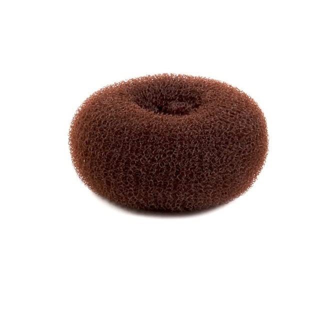 Bun Maker Hair Accessory - Small Brown Hair Donut for Perfect Messy Bun & Updo Hairstyles - Great for Workouts, Weddings & Everyday Styling